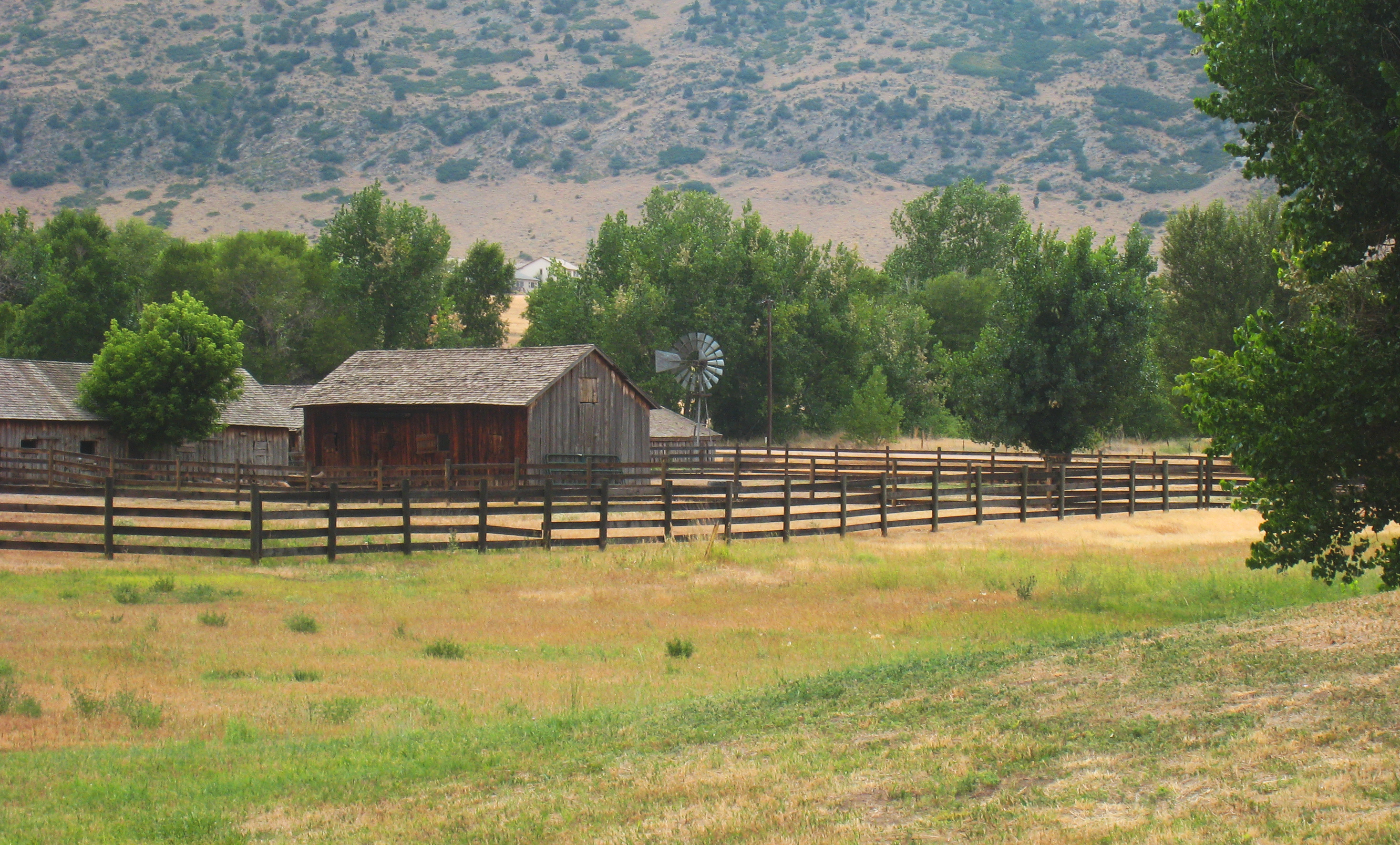 Rustic barn on farm in Sisters , OR